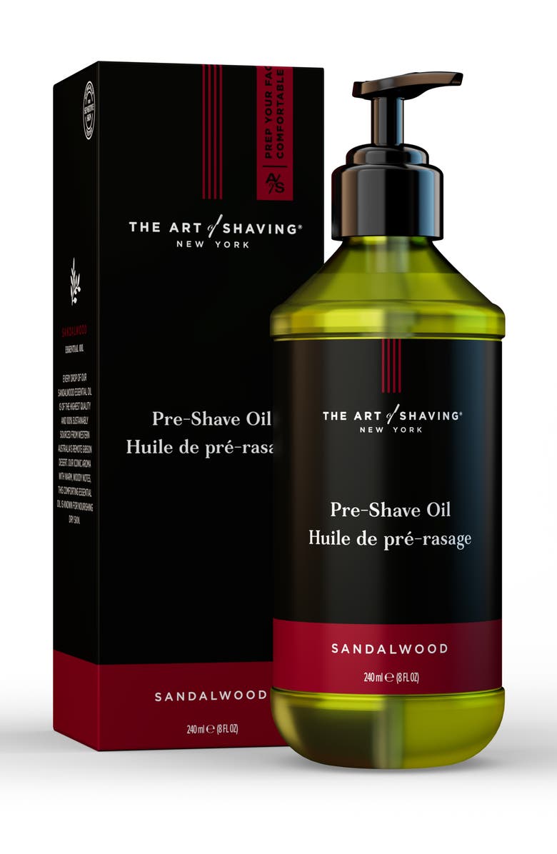 The Art of Shaving <sup>®</sup> Large Sandalwood Pre-Shave Oil with Pump, Alternate, color, 