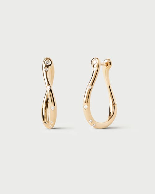 Pdpaola Air Mini Hoops In Gold