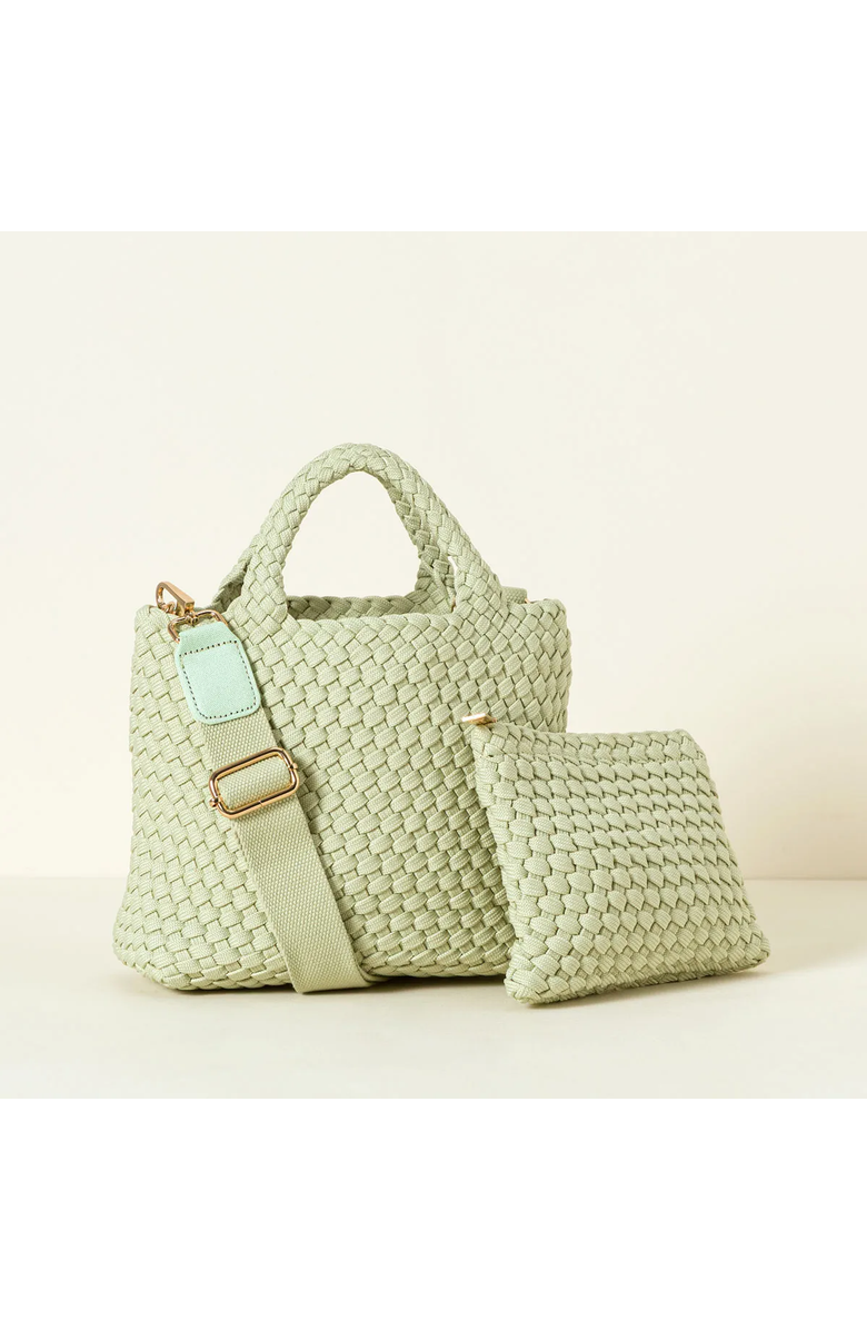 Uncommon Goods Woven Shoelace Crossbody by Sol and Selene INC, Alternate, color, Small Mint