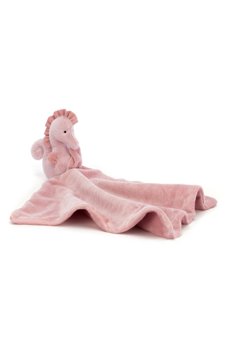 Jellycat Sienna Seahorse Soother Blanket, Main, color, 