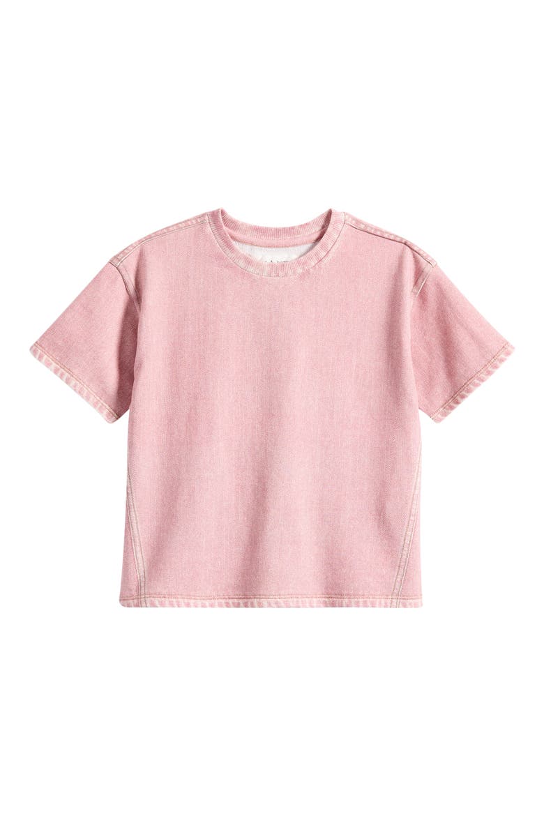 Kids' Mini Miramar Kelly Terry Cotton Blend T-Shirt, Main, color, RASPBERRY