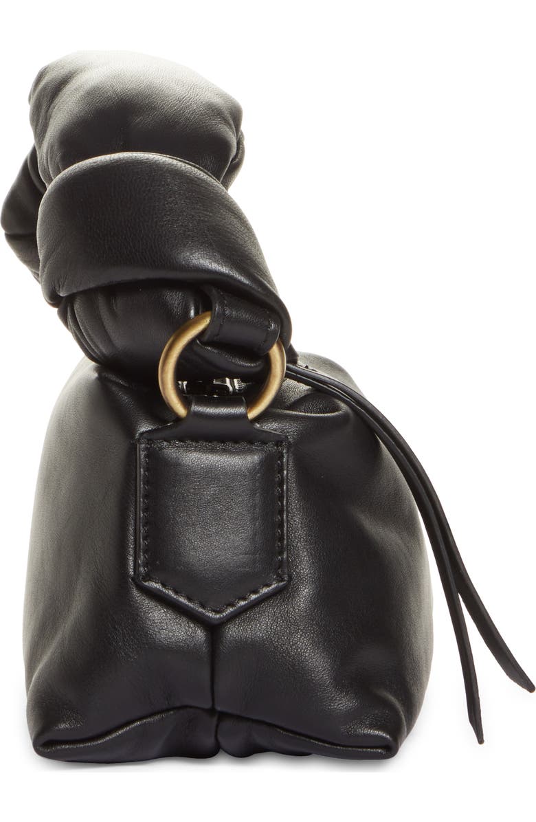 Dries Van Noten Knot Handle Leather Shoulder Bag, Alternate, color,