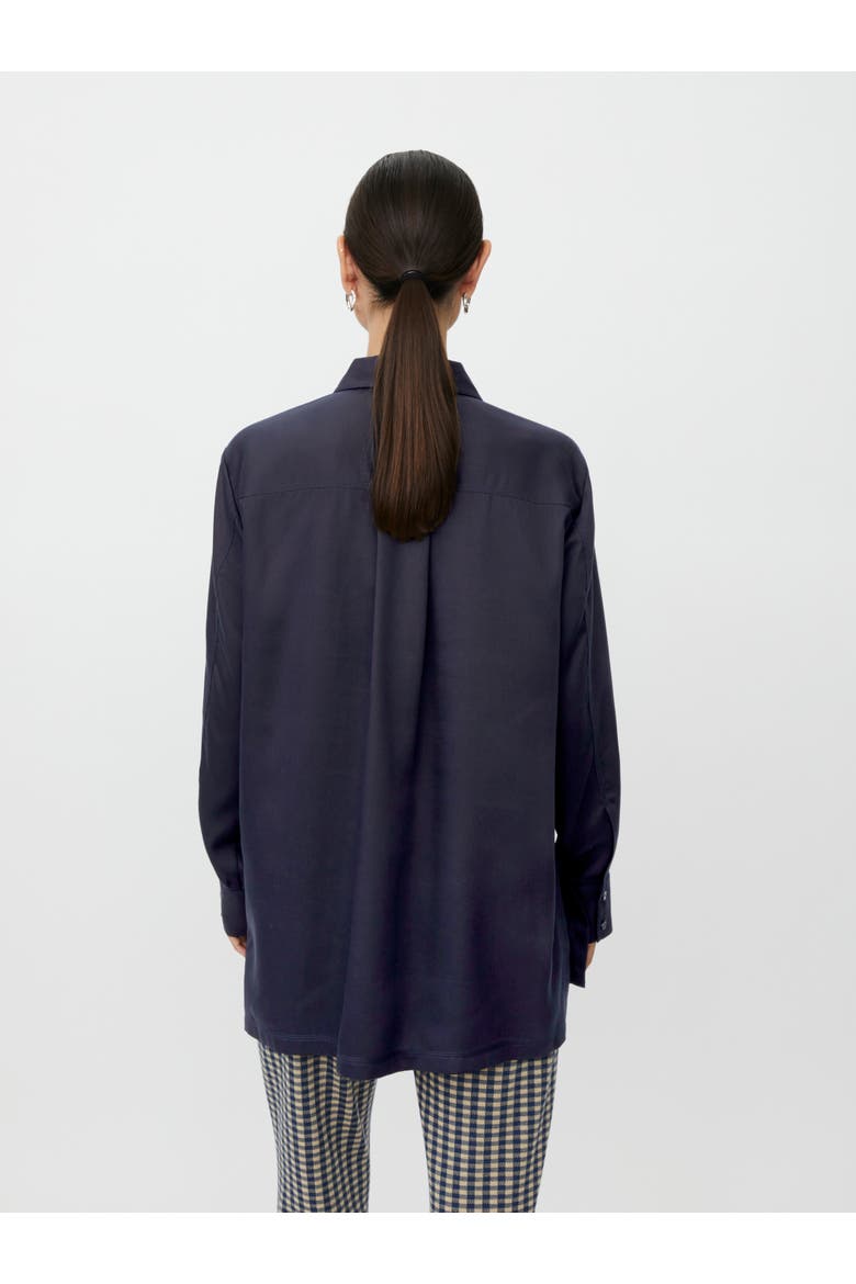 MaItaliane Oversized Shirt, Alternate, color, Navy Blazer