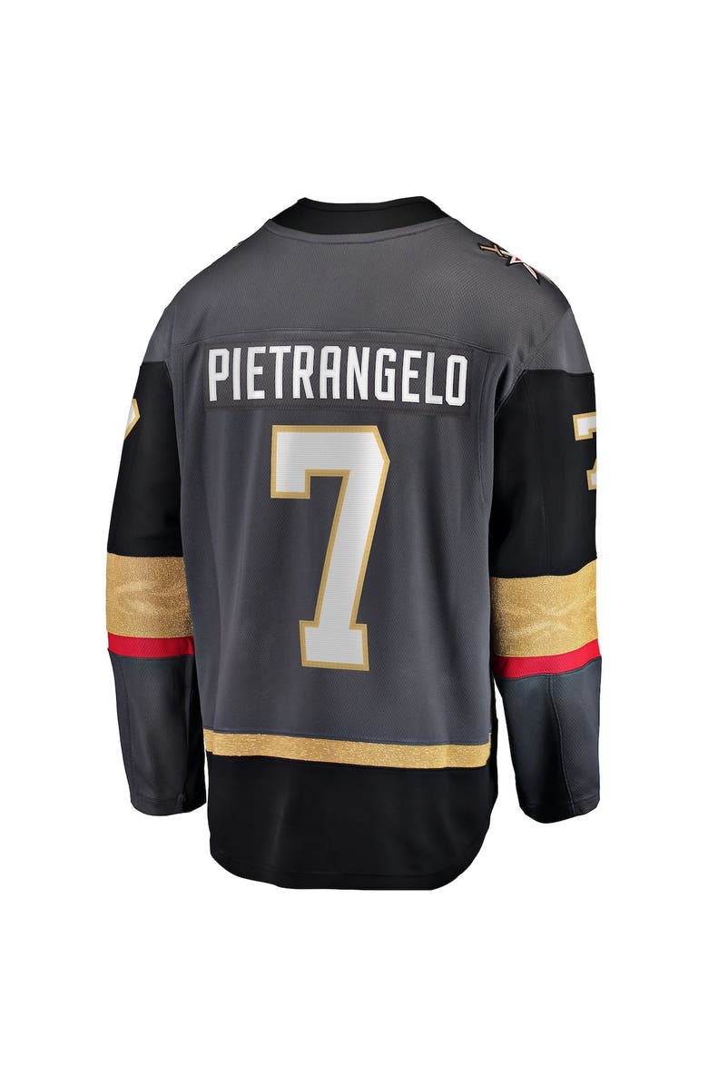 FANATICS Men's Fanatics Branded Alex Pietrangelo Gray Vegas Golden Knights Alternate Premier Breakaway Player Jersey, Alternate, color, 