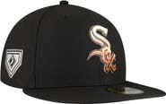 New Era Men's New Era Black Chicago White Sox Dune Gradient Side Patch 59FIFTY Fitted Hat