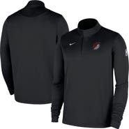 Nike Men's Nike Black Portland Trail Blazers 2025/26 Authentic Coaches Quarter-Zip Pullover Jacket