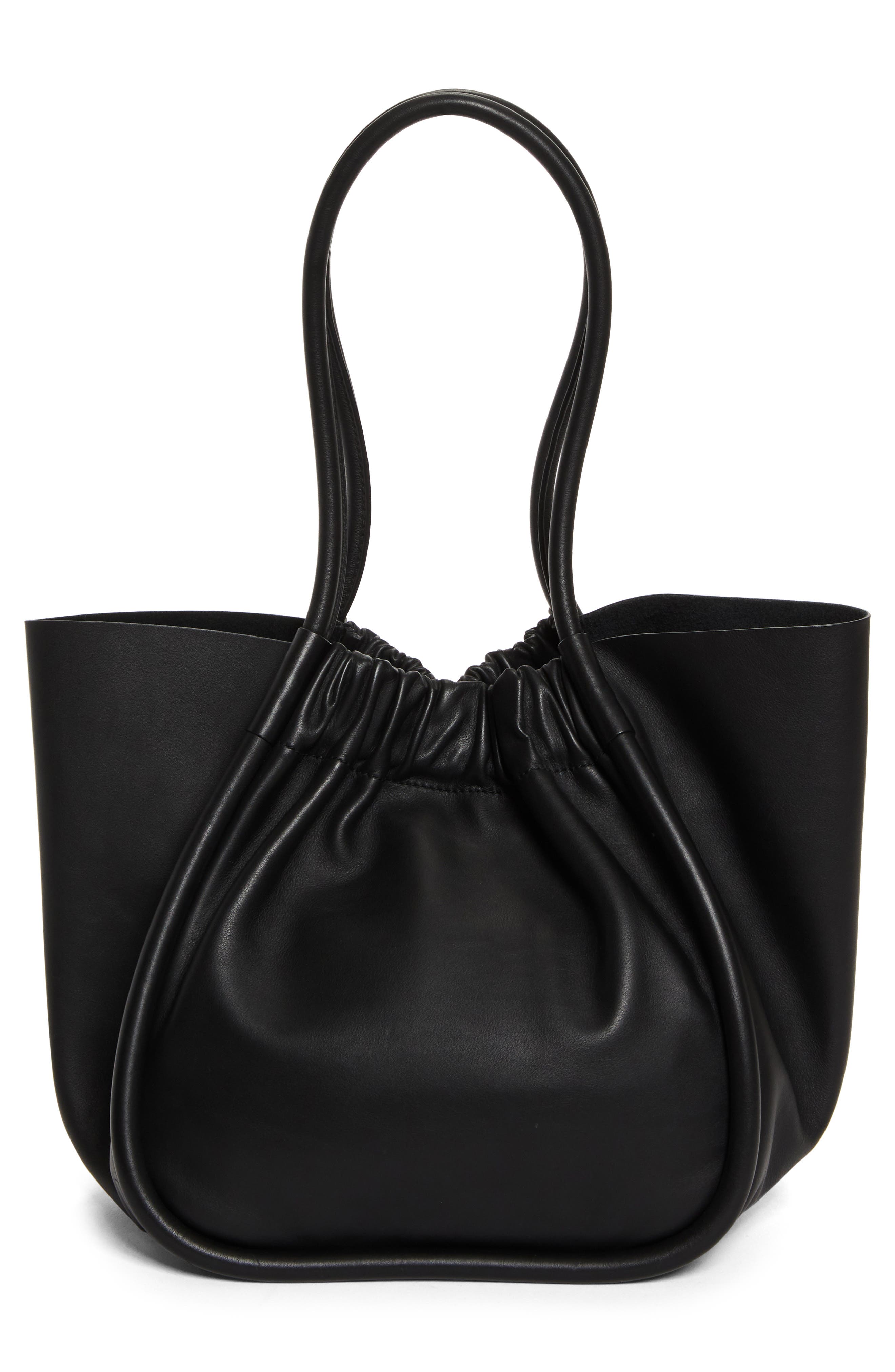 Proenza Schouler Large Ruched Leather Tote, Alternate, color, 