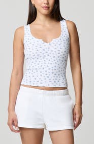 Florence by Mills Ditsy Floral Scoop Neck Tank
