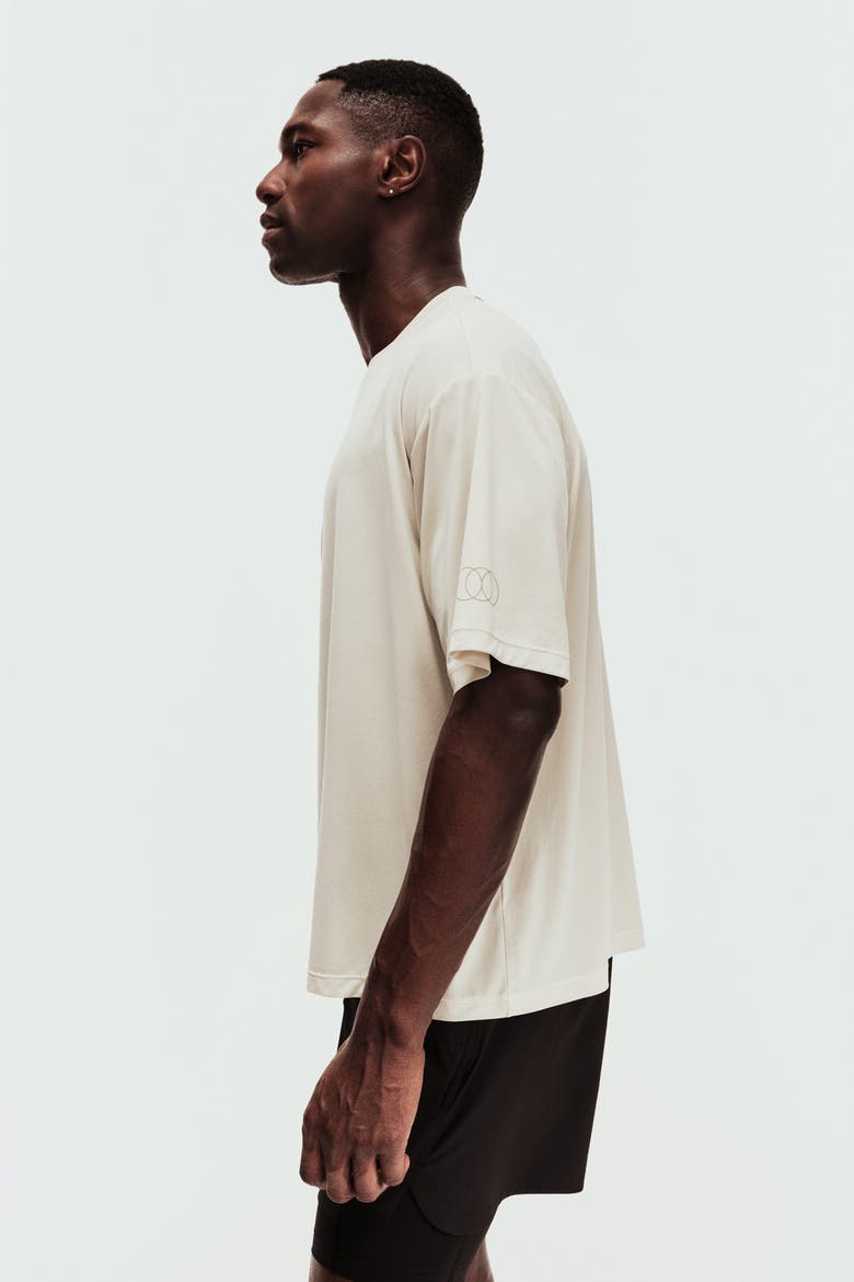Loose Fit Boxy-style Sports T-shirt With Drymove, Alternate, color, Natural white