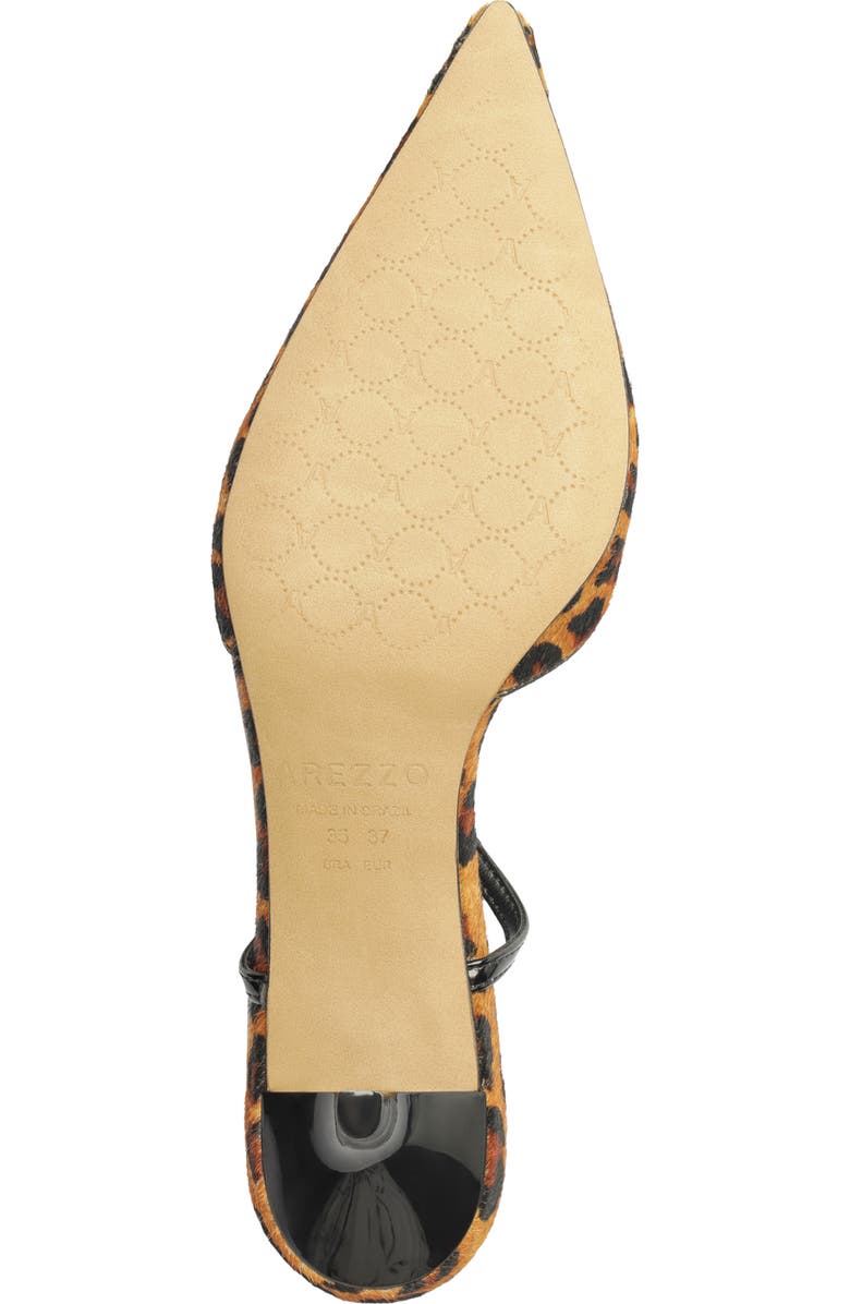 Arezzo Teagan Ankle Strap Pointed Toe Pump, Alternate, color, Leopard
