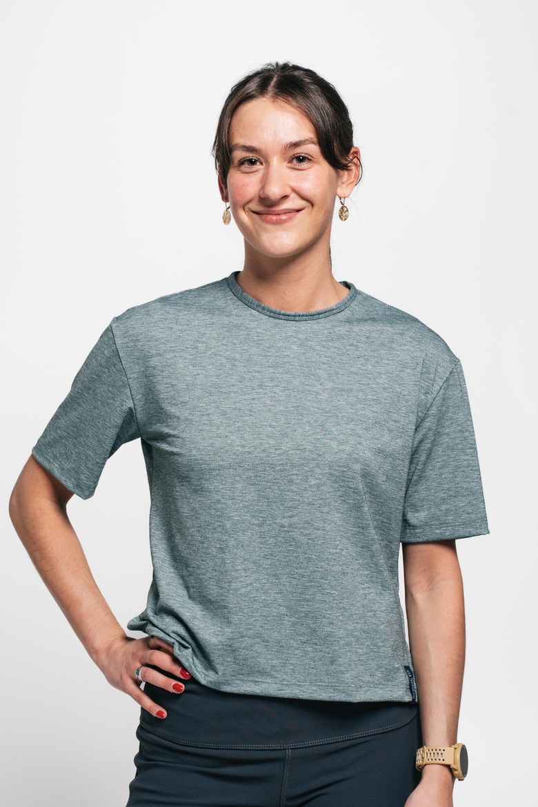 Travel T-Shirt, Main, color, Winter Moss Green