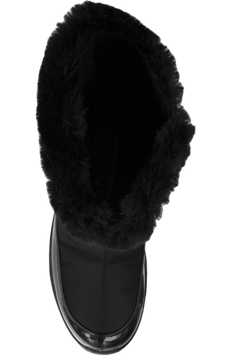 EASY STREET Cuddle Faux Fur Waterproof Boot, Alternate, color, Black Nylon