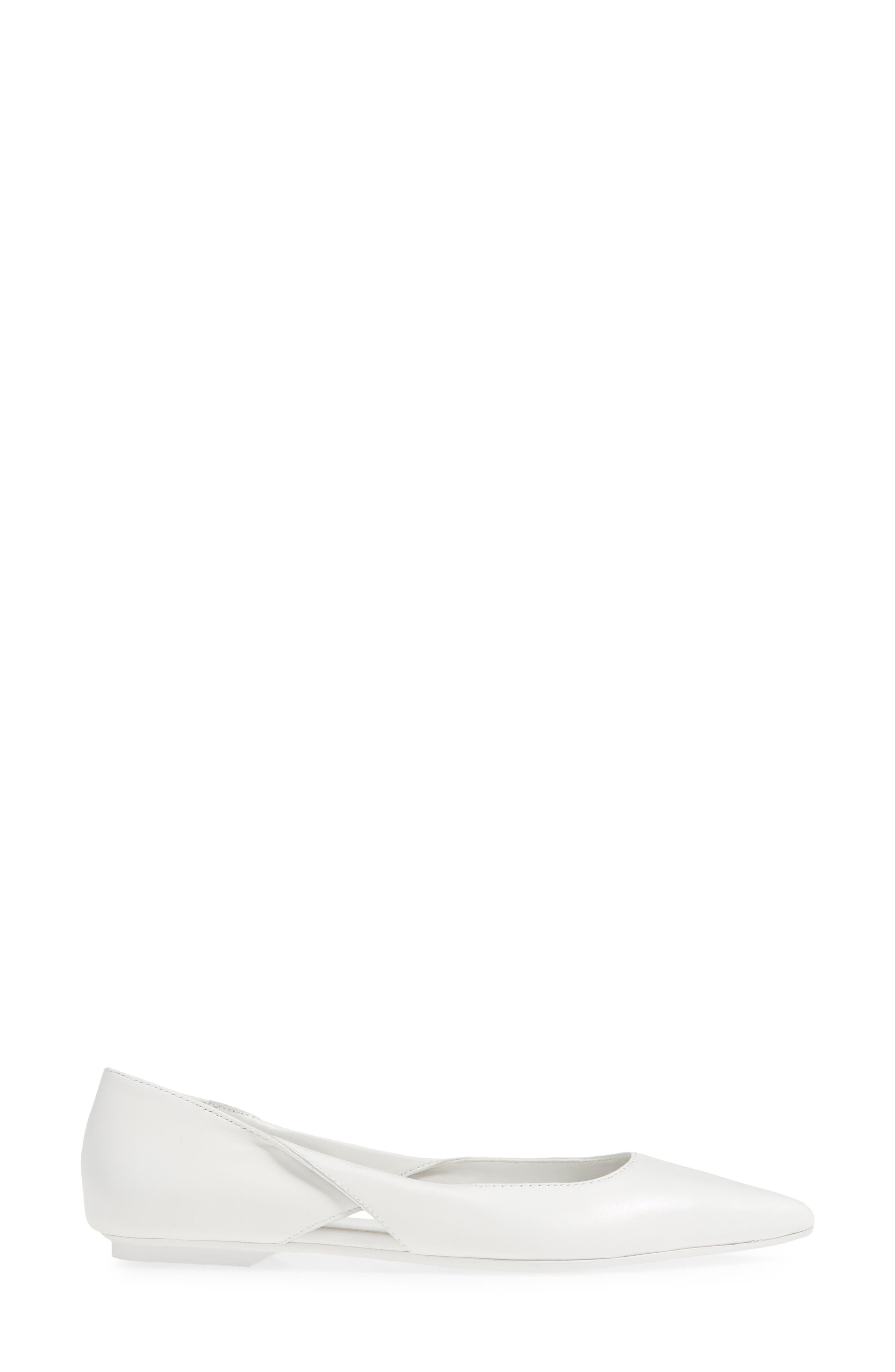 Merrel Flat, Alternate, color, WHITE LEATHER