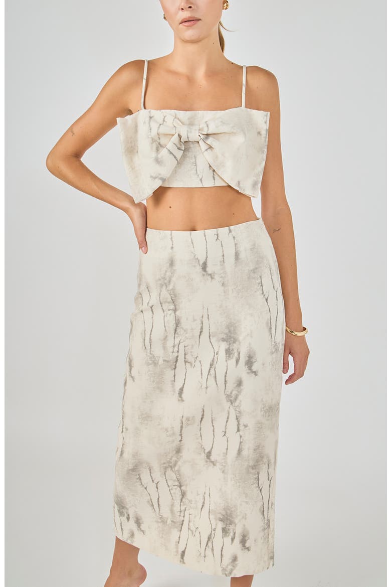 High Waist Maxi Skirt, Alternate, color, SAND