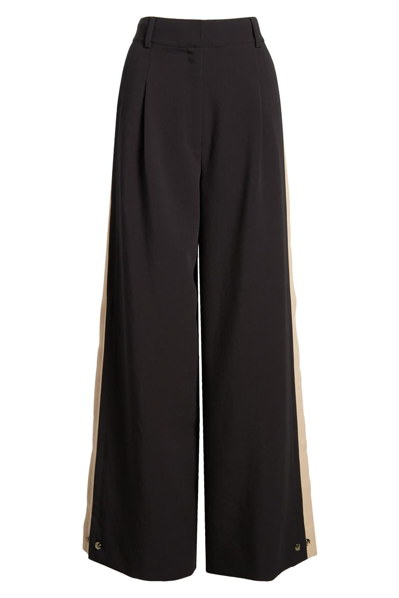Margaret Wide Leg Pants, Alternate, color, BLACK/BEIGE