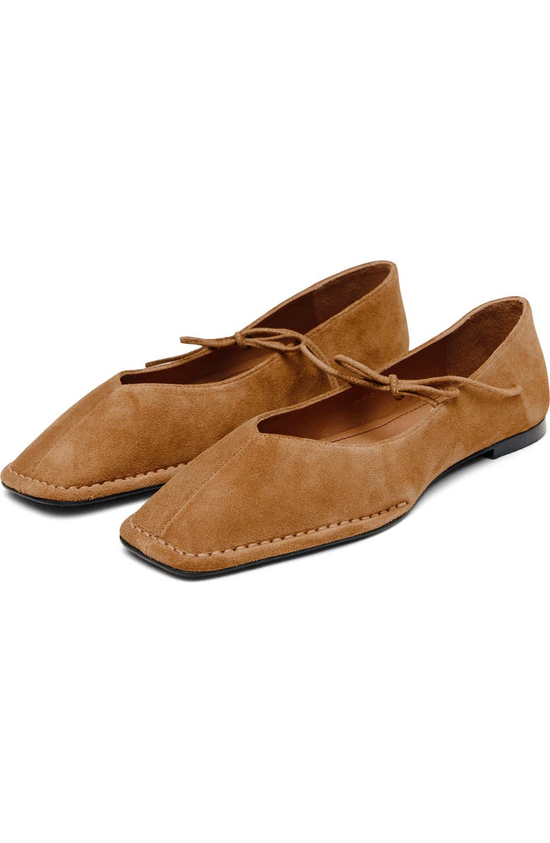 ALOHAS Sway Square Toe Ballet Flat, Main, color, Tan