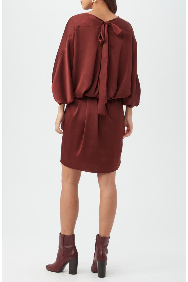 Manhattan Dropped Waist Dress, Alternate, color, MAHOGANY