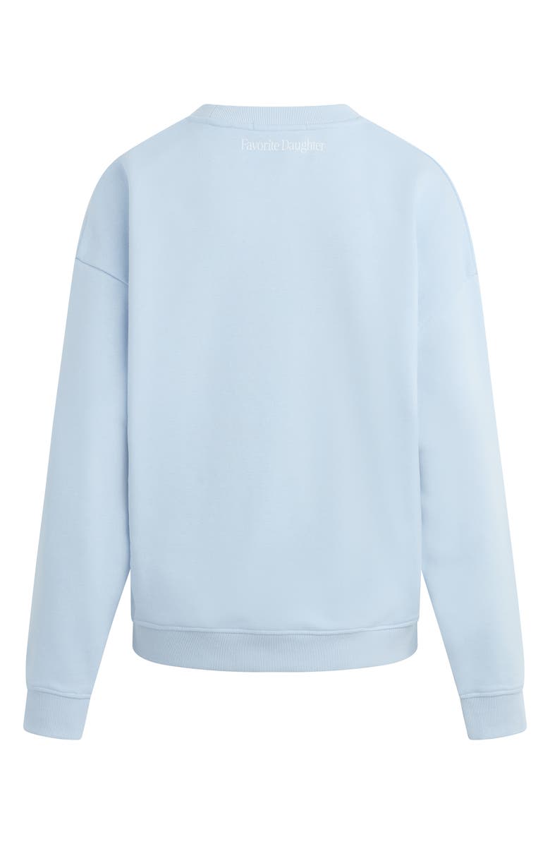 Favorite Daughter Favorite Bridesmaid Cotton Blend Sweatshirt, Alternate, color, Sky Blue