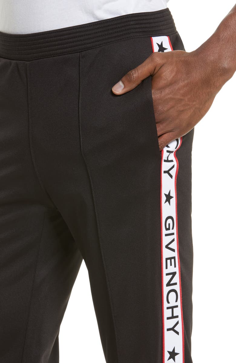 Givenchy Logo Stripe Track Pants, Alternate, color, 