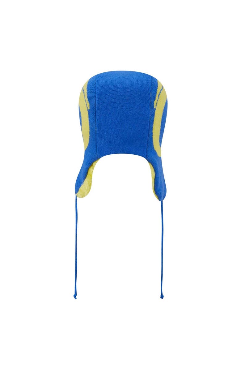 New Era Men's New Era Royal Los Angeles Rams Helmet Head Trapper Knit Hat, Alternate, color, Royal