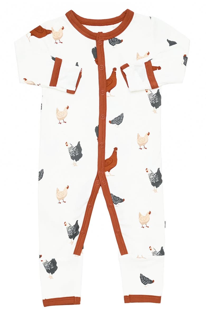 Kyte BABY Chick Snap Romper, Alternate, color, 