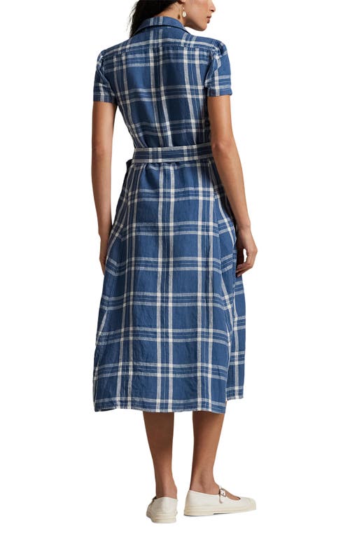 Polo Ralph Lauren Plaid Linen Shirtdress