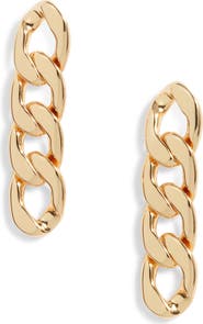 FRASIER STERLING Small Talk Chain Link Drop Earrings