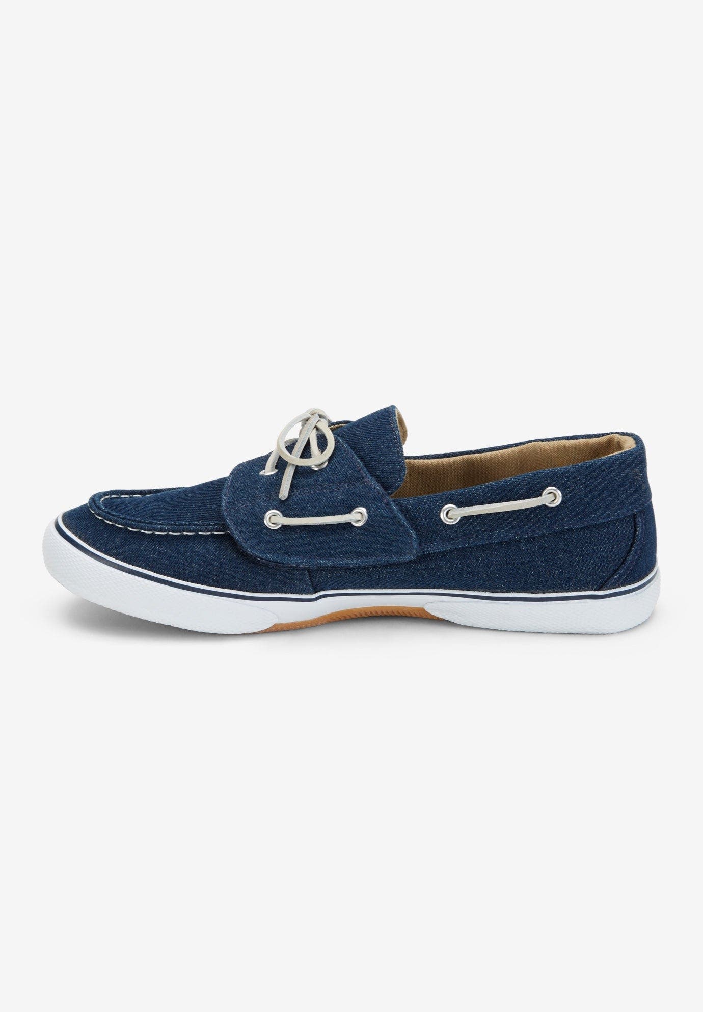 Canvas Boat Shoe, Alternate, color, STONEWASH DENIM