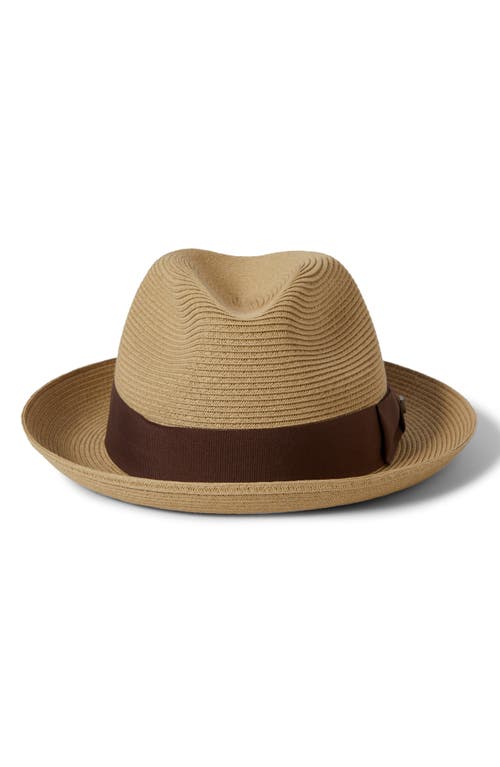 Brixton Horton Packable Straw Fedora