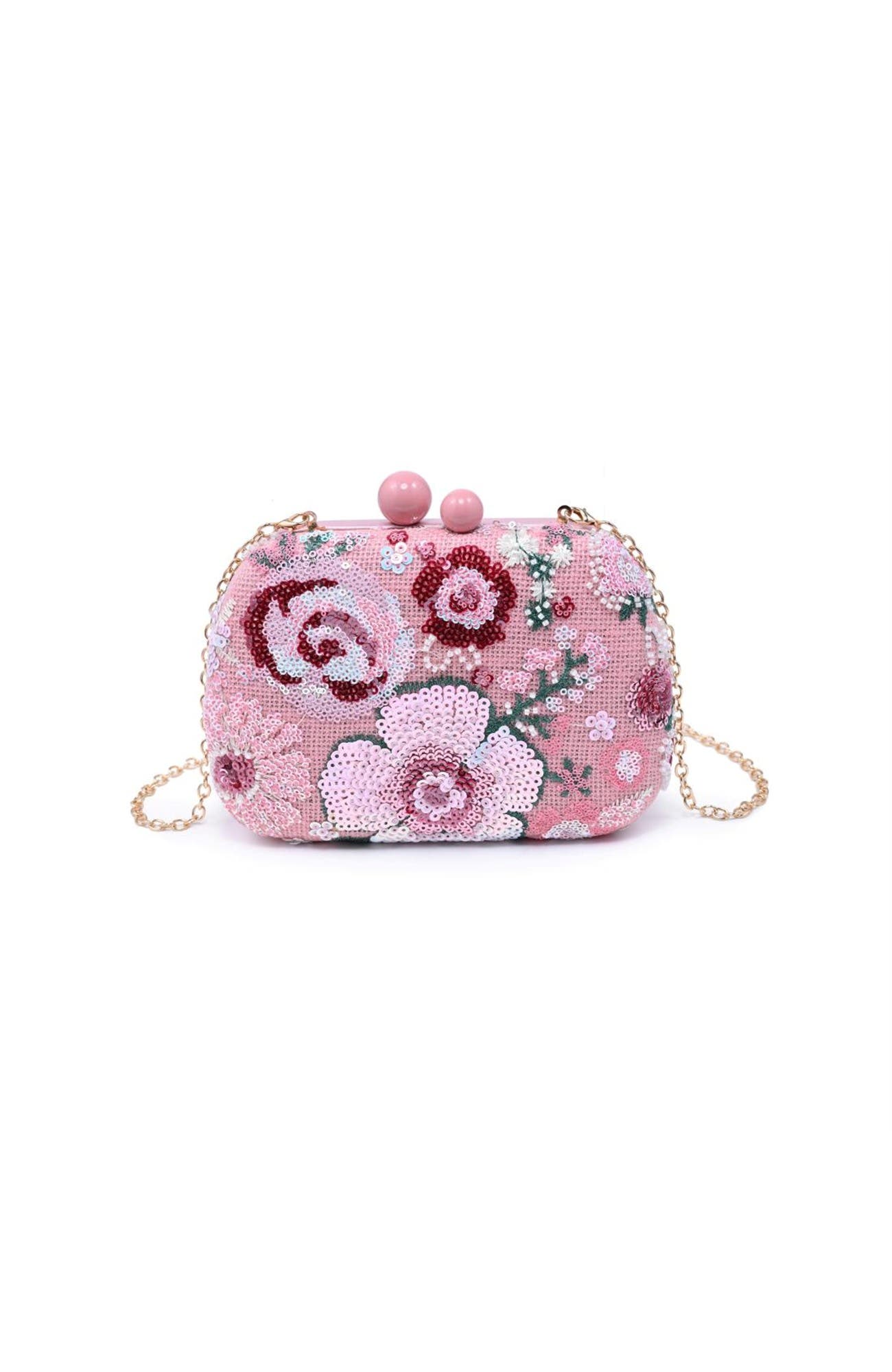 Ryder Evening Bag, Main, color, Pink Multi
