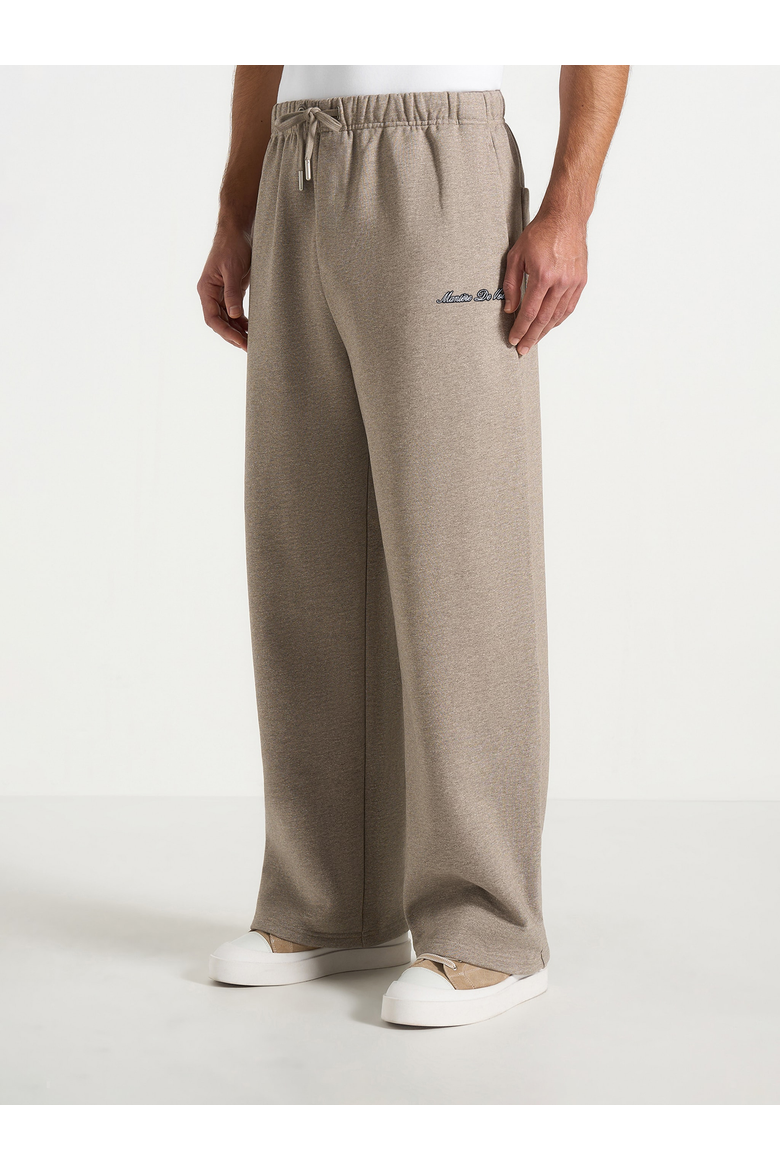 JS003 Unisex Relaxed Wide Leg Joggers, Alternate, color, Taupe