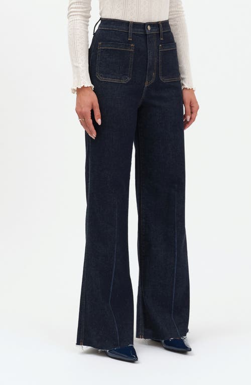 Daze Far Out High Waist Jeans In Blue