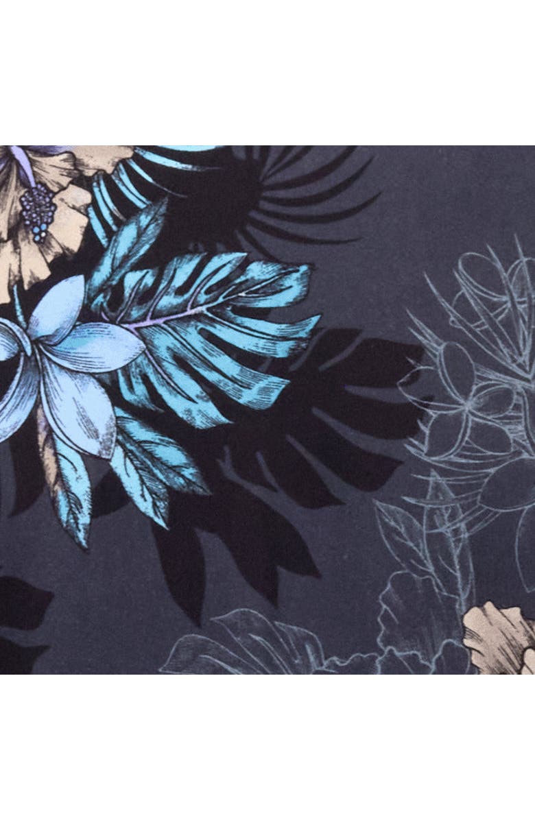 Lords of Harlech Exotic Floral Mens Vneck Tee, Alternate, color, Exotic Floral Black