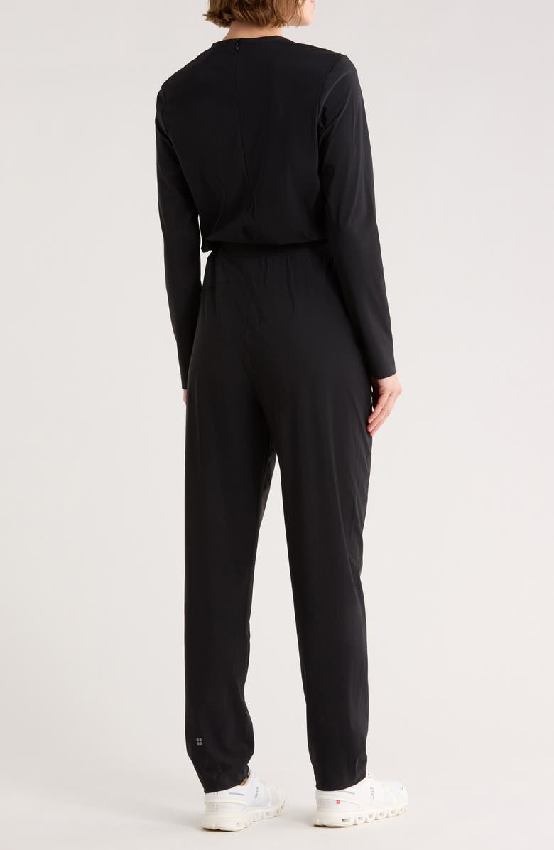 Sweaty Betty Explorer Long Sleeve Jumpsuit, Alternate, color, Black