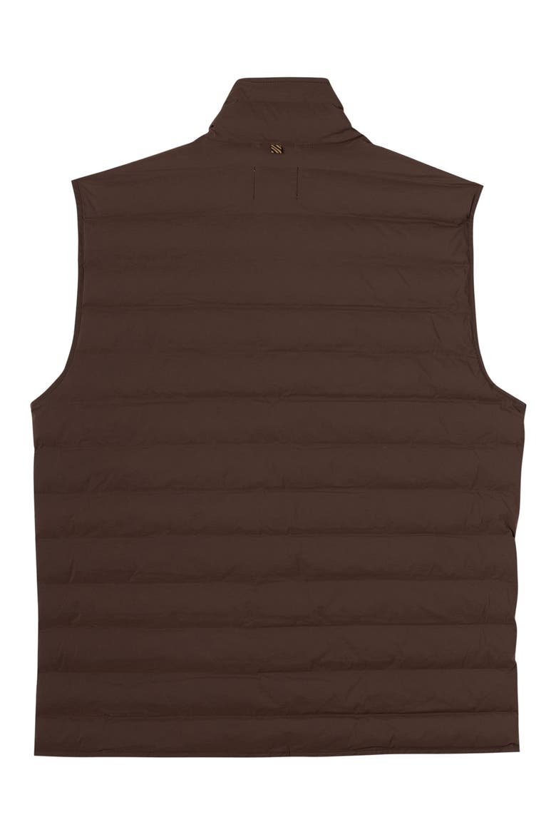 Baffle Water Resistant Insulated Vest, Alternate, color, DARK BROWN