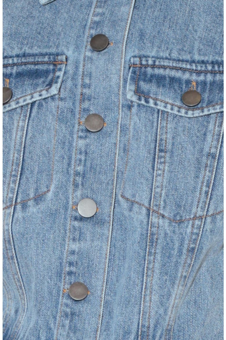 Washed Denim Romper, Alternate, color, INDIGO