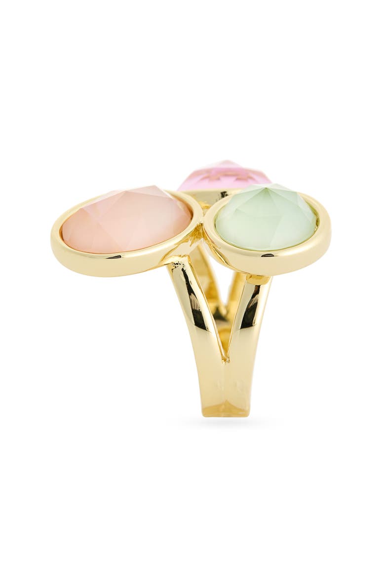 Crystal Cluster Ring, Alternate, color, PINK MULTI / GOLD