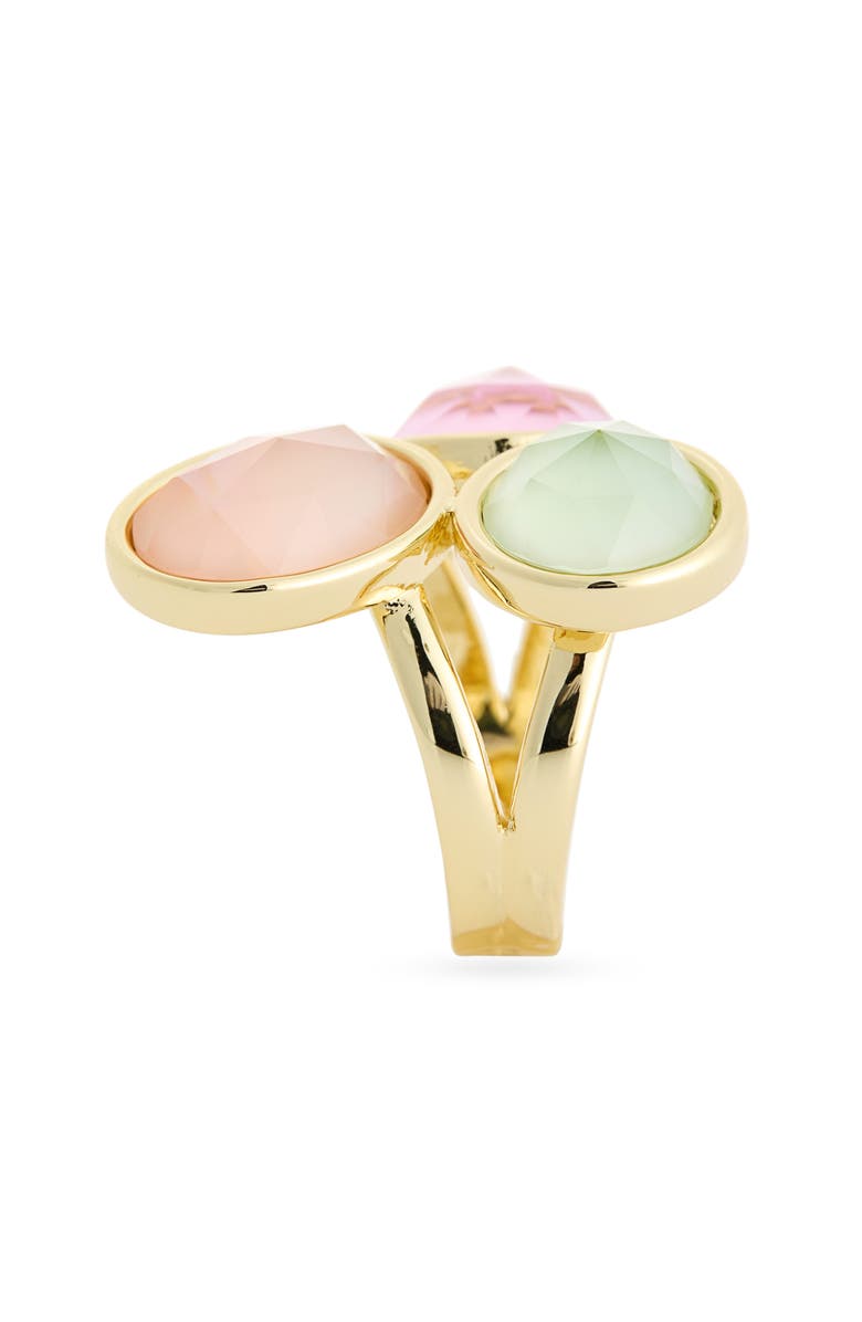 Covet Crystal Cluster Ring, Alternate, color, Pink Multi / Gold
