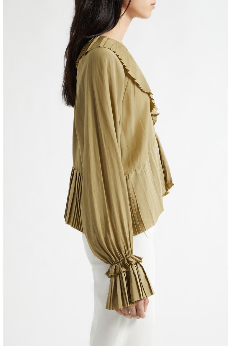 Jacklyn Ruffle Top, Alternate, color, SAFARI