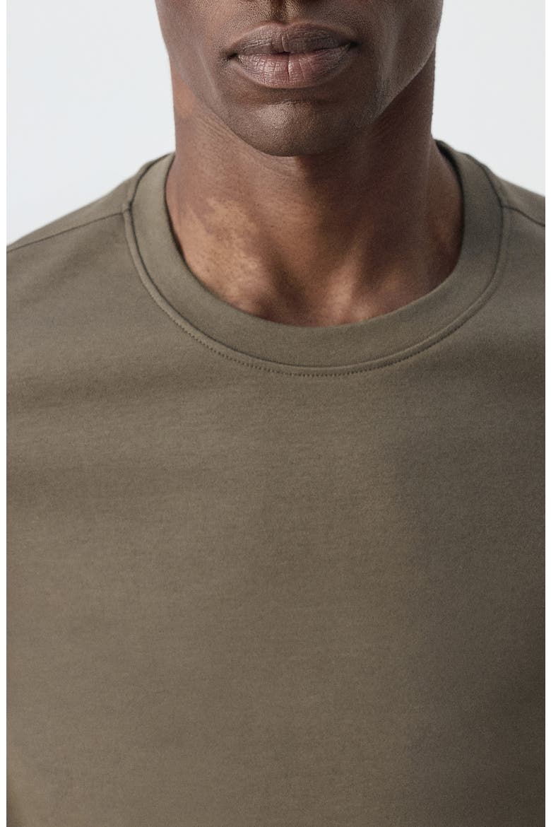 Regular Fit Cotton Crewneck T-Shirt, Alternate, color, MEDIUM GREEN