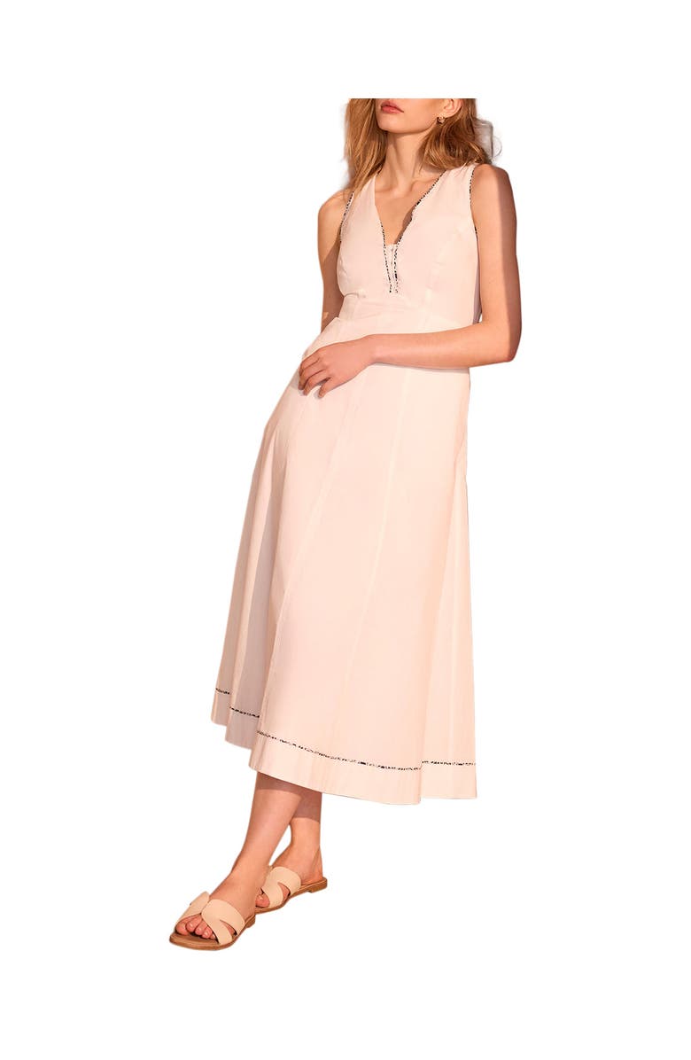 MINT VELVET Cotton Tie Detail Maxi Dress, Main, color,