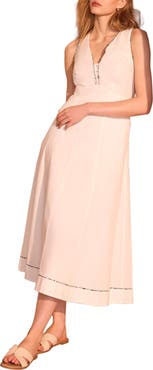 MINT VELVET Cotton Tie Detail Maxi Dress