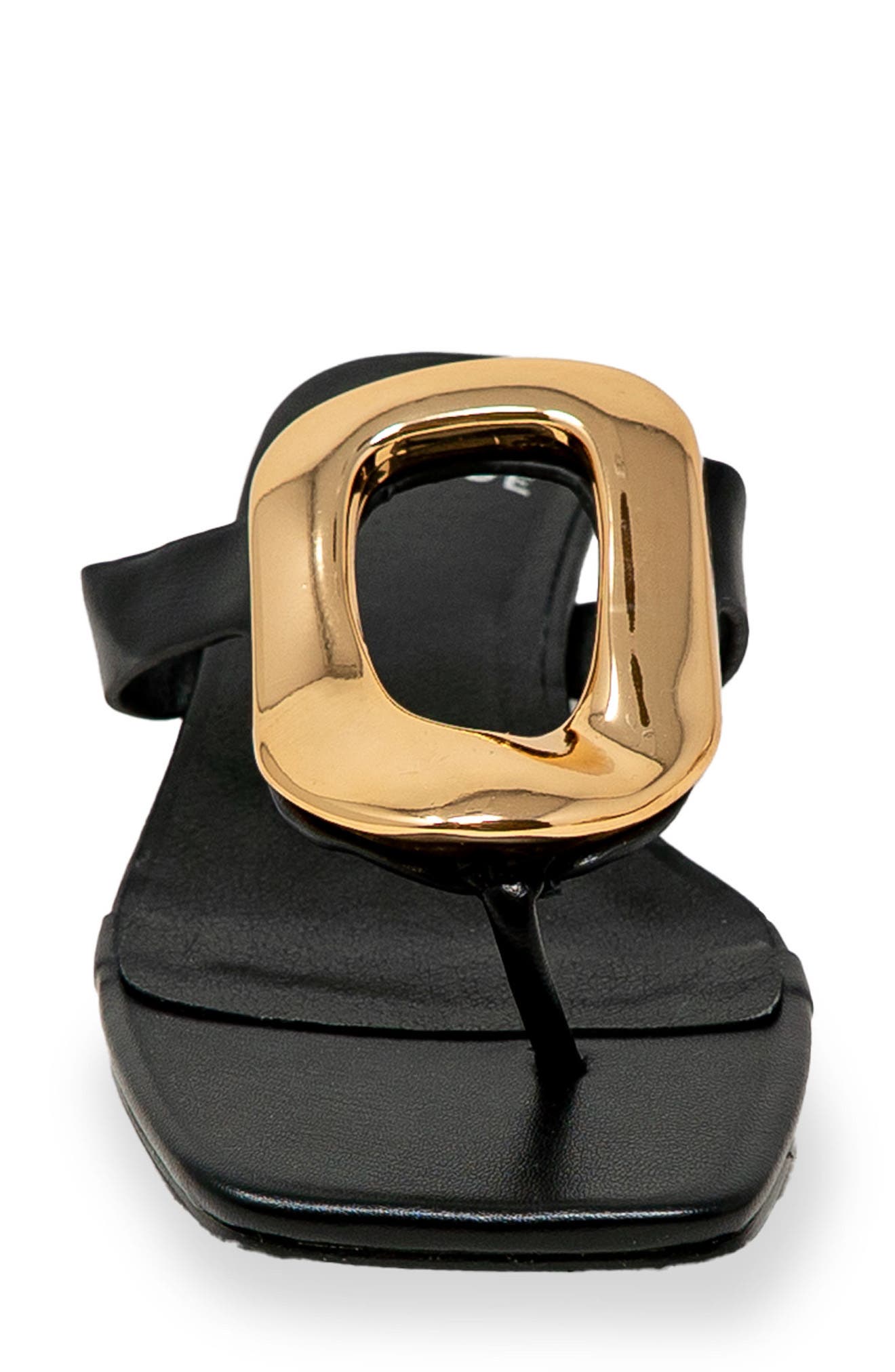 CHASE AND CHLOE Raya Bit Slide Sandal, Alternate, color, Black