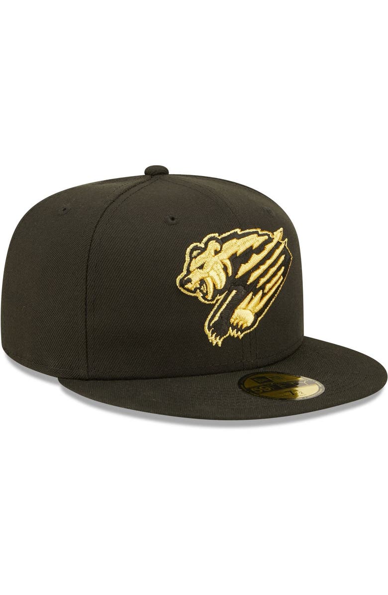 New Era Men's New Era Black Fresno Grizzlies Authentic Collection Team 59FIFTY Fitted Hat, Alternate, color, 