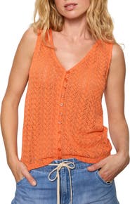 Sanctuary No Rush Front Button Sweater Vest