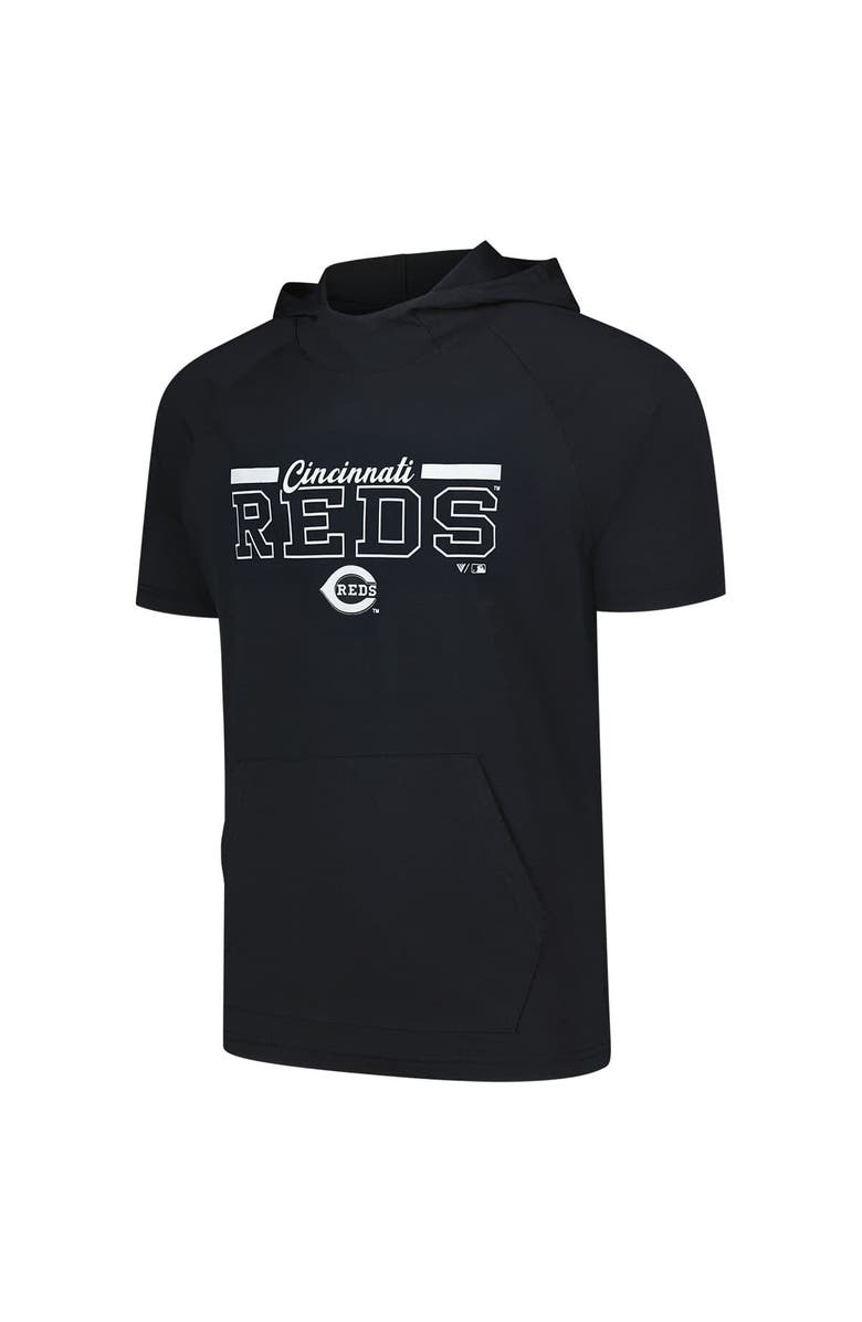 LEVELWEAR Men's Levelwear Black Cincinnati Reds Phase Vanguard Hoodie T-Shirt, Alternate, color, Black