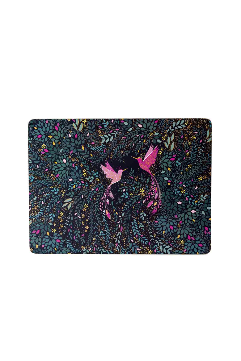 Sara Miller India Set of 4 Cork Back Placemats, Alternate, color, Blue
