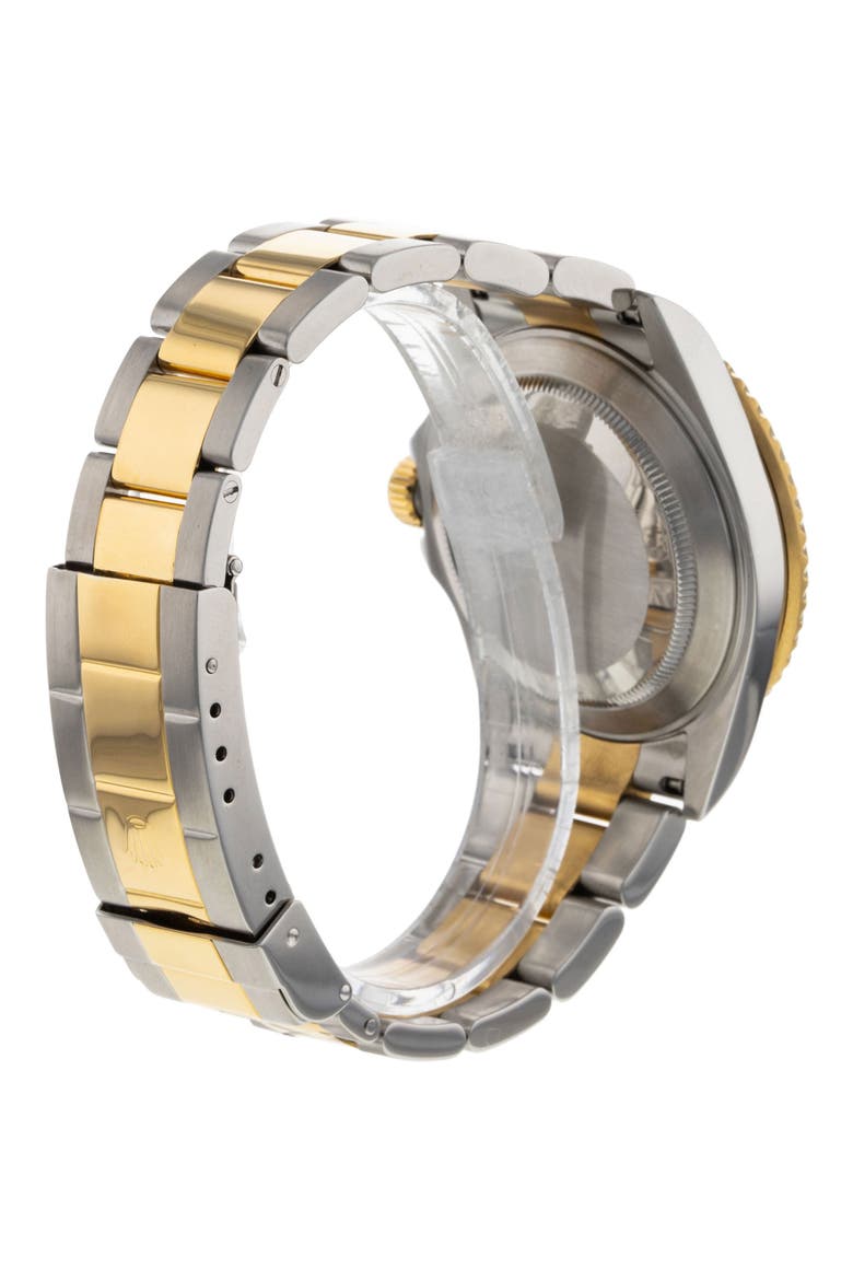 Rolex Preowned 2009 Submariner Automatic Bracelet Watch, 40mm, Alternate, color, BLACK/GOLD/SILVER