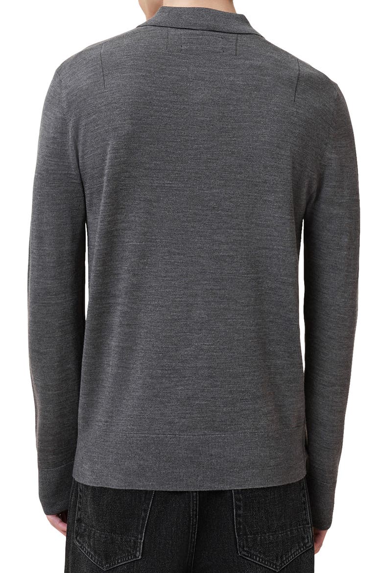 Mode Merino Wool Polo Sweater, Alternate, color, MONUMENT GREY
