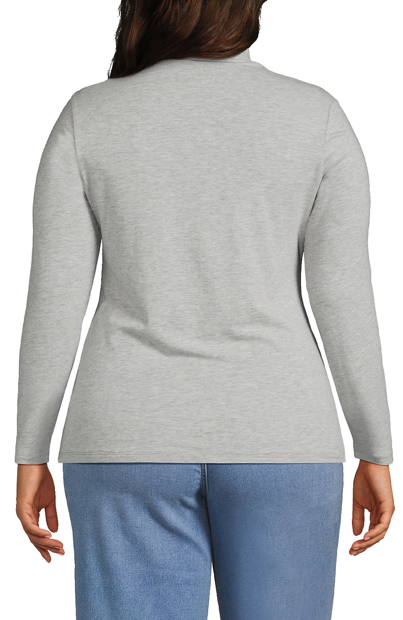 Lightweight Jersey Skimming Long Sleeve Turtleneck - image 4